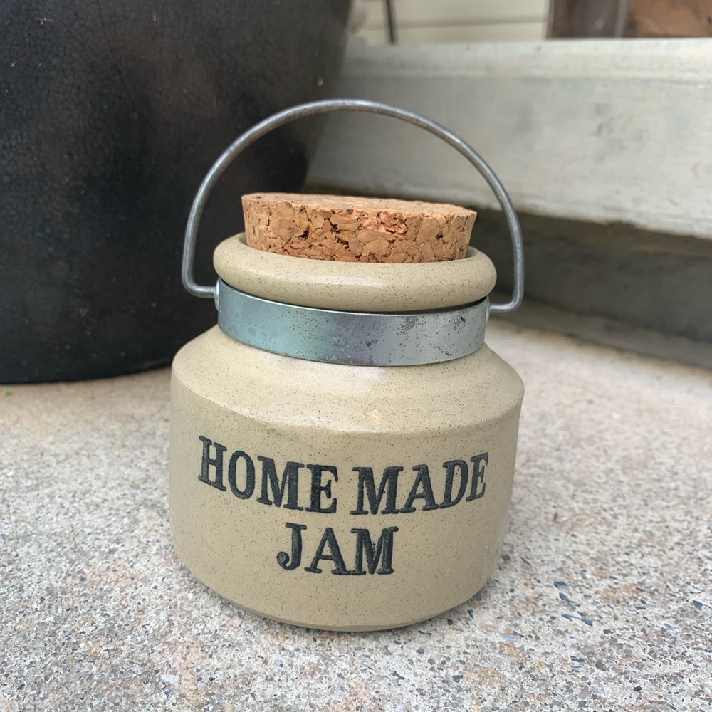Vintage Homemade Jam Jar Crock Moira Pottery England Farmhouse